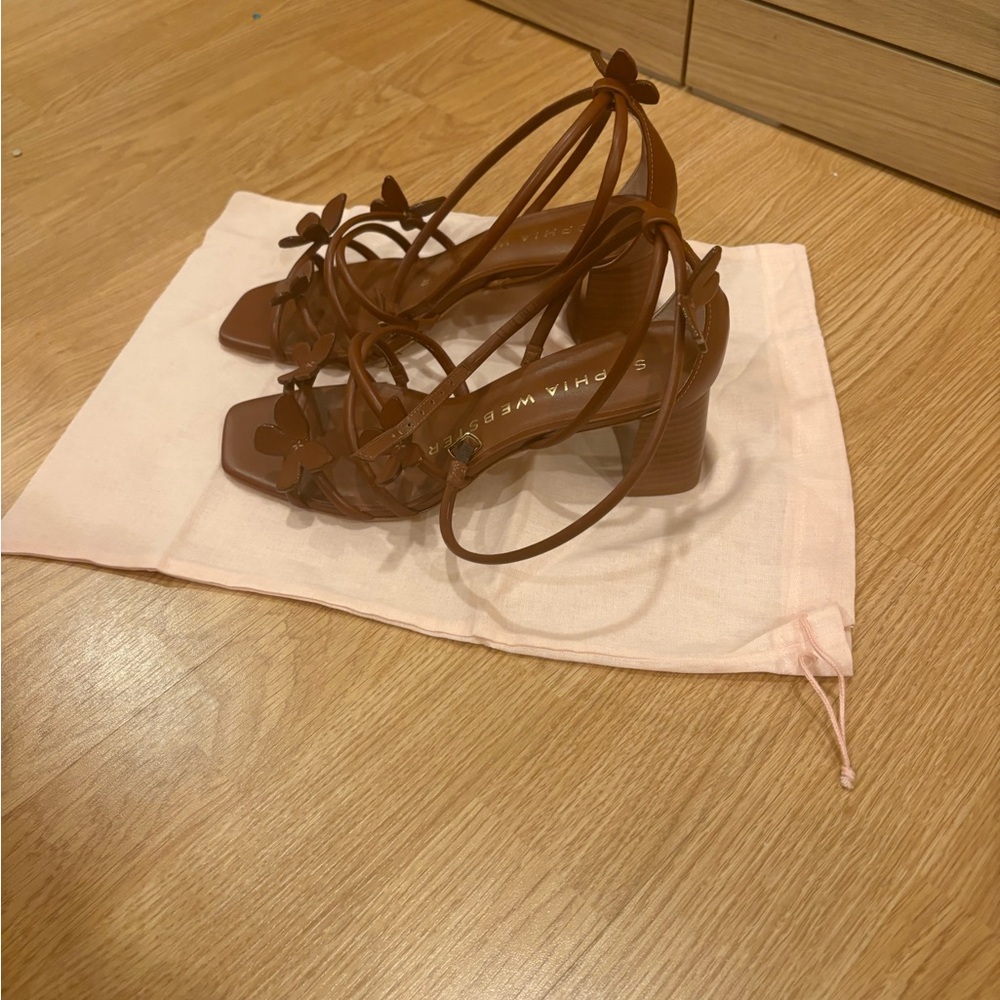 Sophia Webster Brown Butterfly Heels - Picture 4 of 9